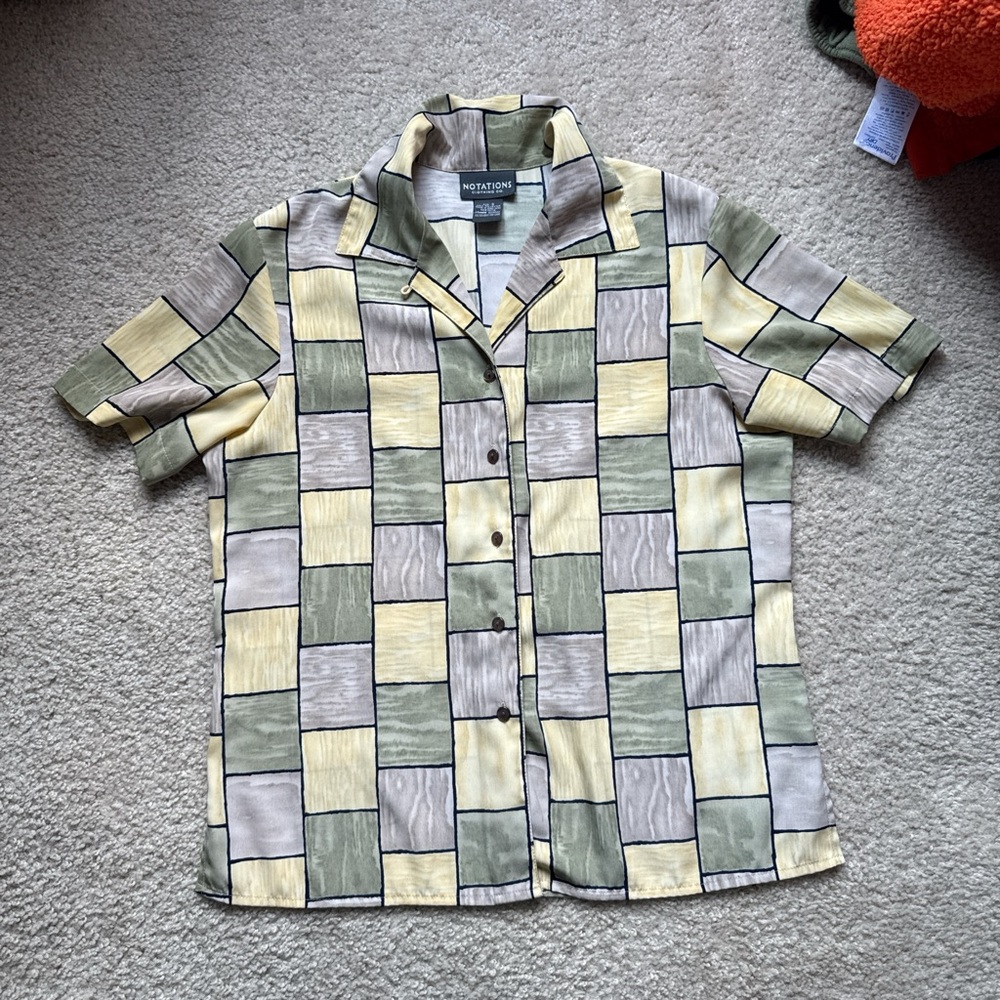 Notations Men's Multicolor Checkered Shirt